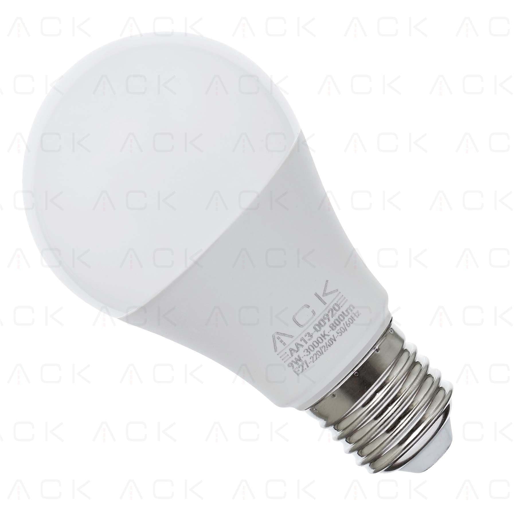 ACK 12W 220-240V E27 3000K A60 Led Ampul AA13-01220