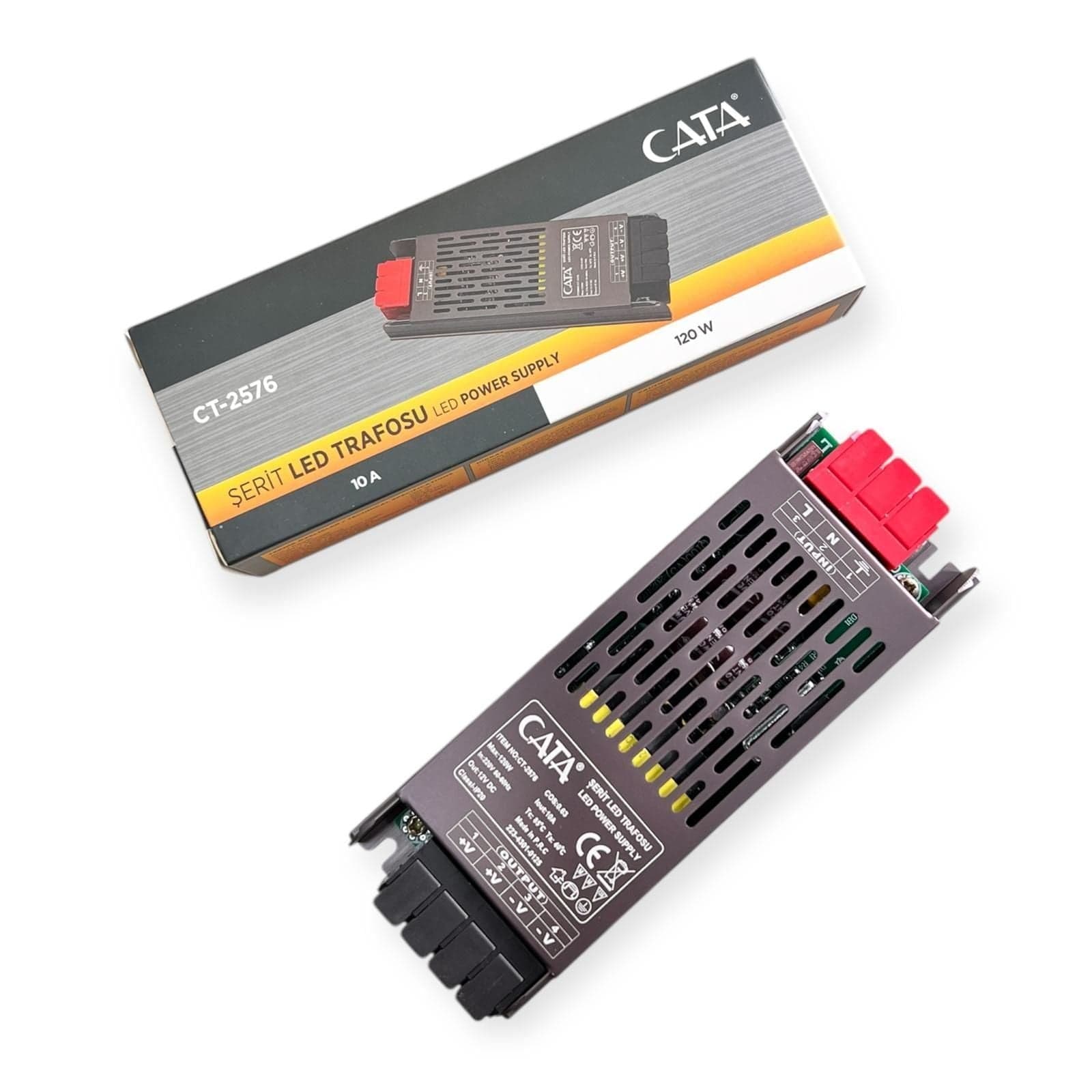 Cata 10 Amper 120W Slim Şerit Led Trafosu CT-2576